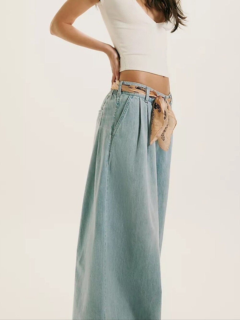We The Free High Rise Wide Leg Crop Jeans - Picture 2 of 10